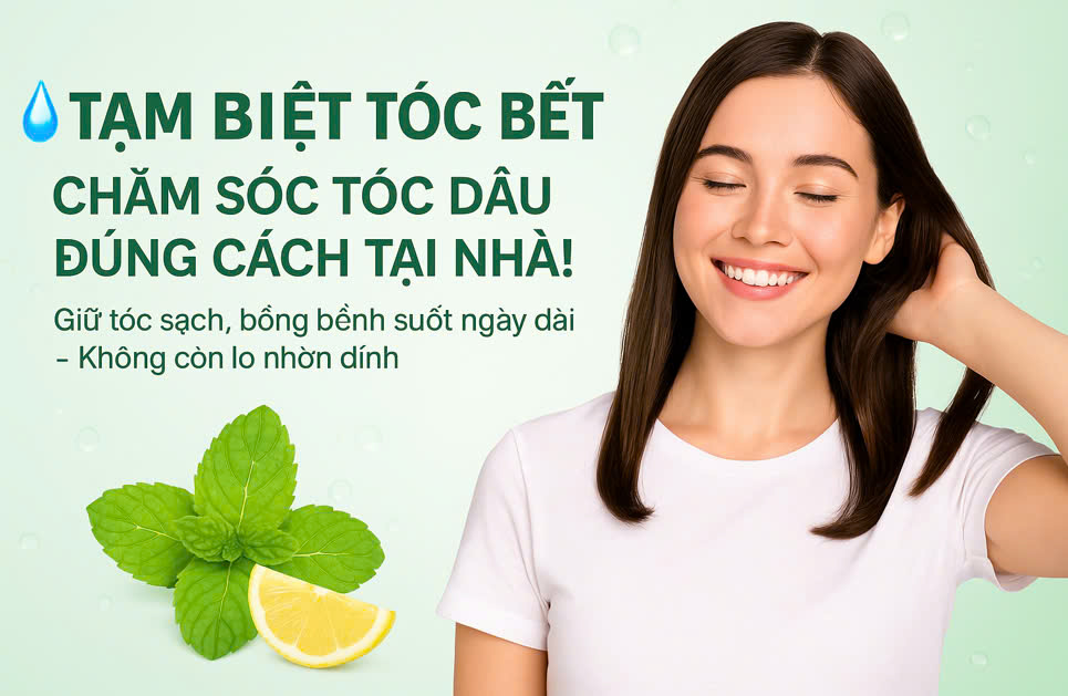Cách Chăm Sóc Tóc Dầu Tại Nhà | Giữ Tóc Sạch, Không Bết Sau 1 Ngày