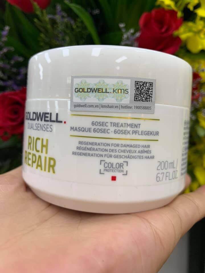 Dầu hấp Goldwell 60s Dualsenses Rich Repair siêu chữa trị