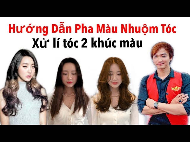 Cách Nhuộm Tóc 2 Khúc Màu