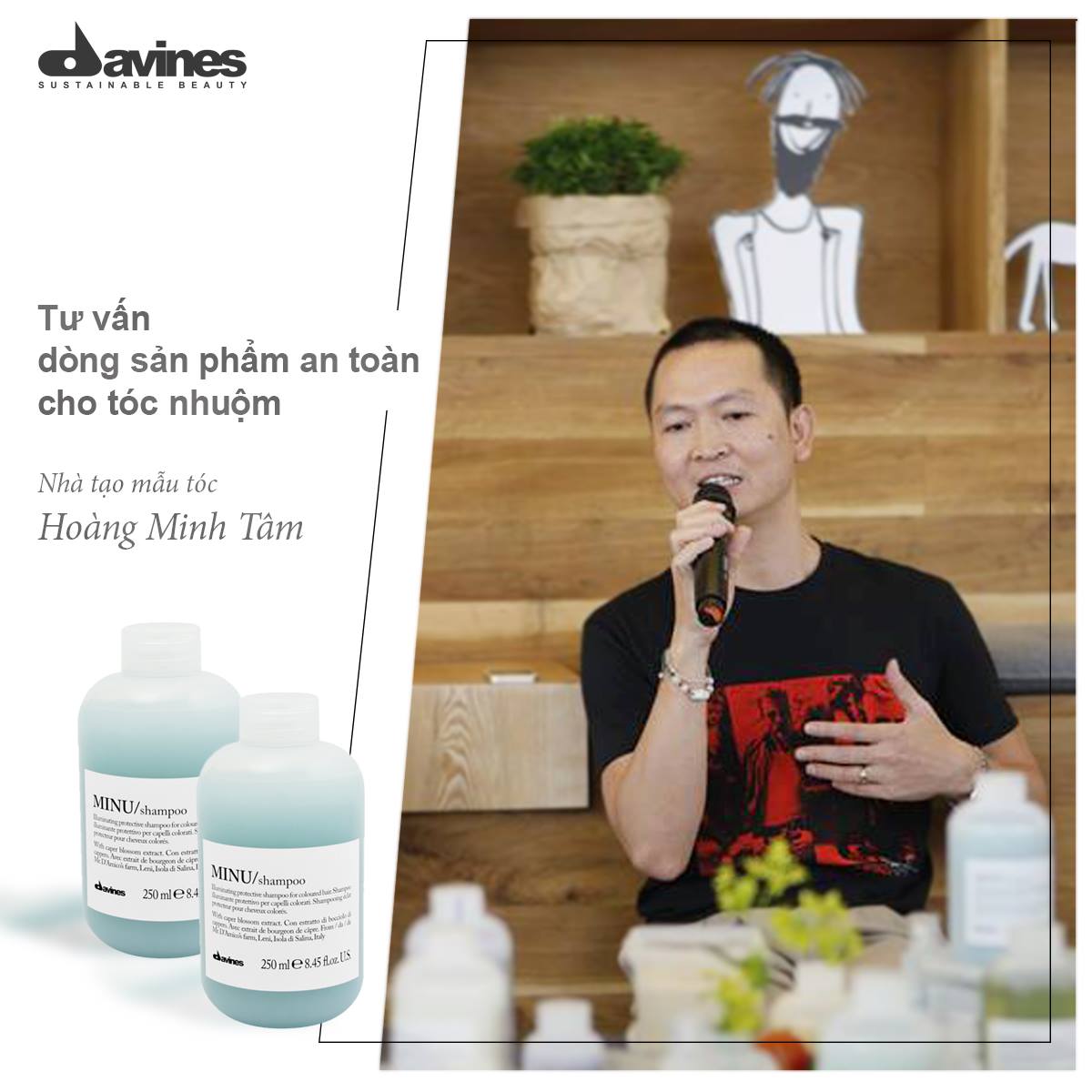 Dầu Gội Davines Minu Cho Tóc Nhuộm