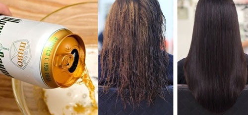 Gội đầu bằng bia là giải pháp phục hồi mái tóc chẻ ngọn rất tốt dành cho bạn. 
