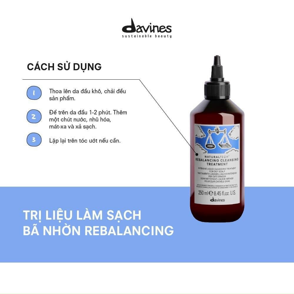 Dầu gội trị dầu Davines Natural Tech Rebalancing 250ml