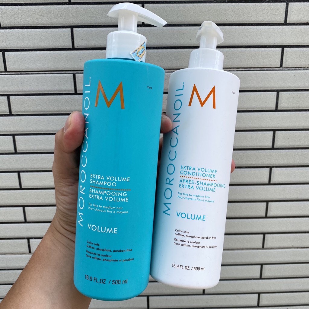 Dầu Gội Xả Moroccanoil Volume Chính Hãng Đầy Đủ Tem Nhãn