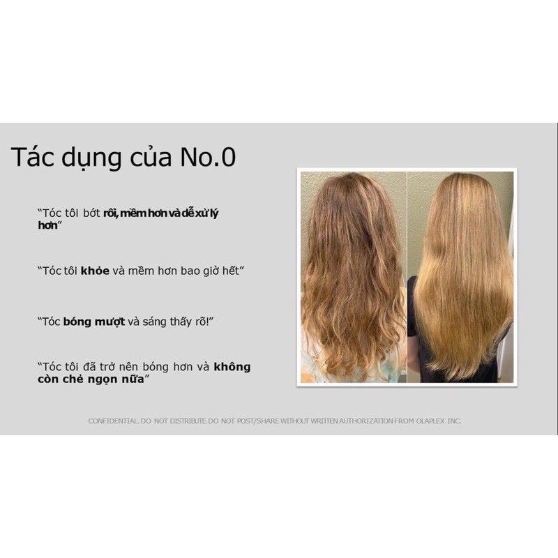 Olaplex số 0 trông giống như nước là sản phẩm sử dụng tại nhà 