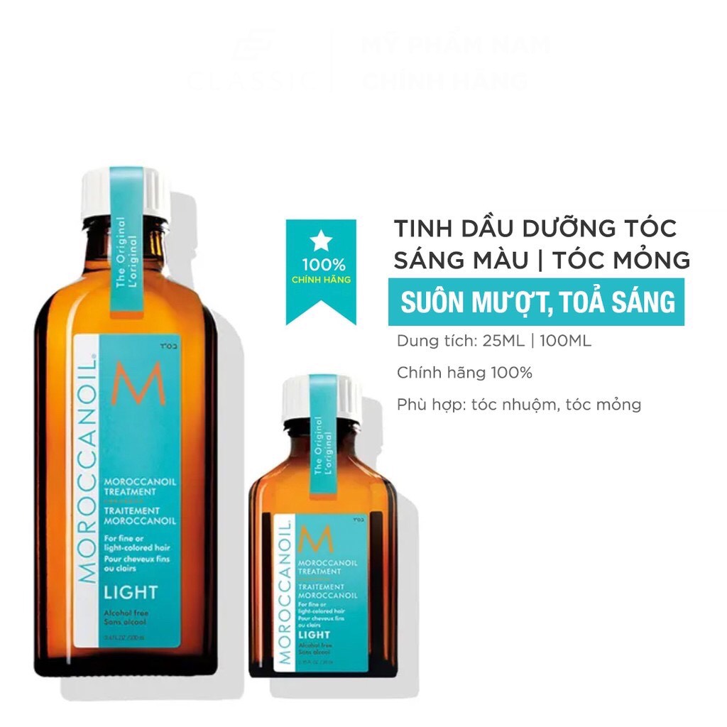 Tinh dầu dưỡng tóc Moroccanoil Light 