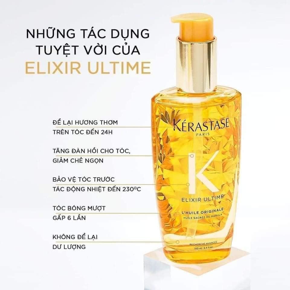 Tinh dầu dưỡng tóc chắc khỏe Kérastase Elixir Ultime