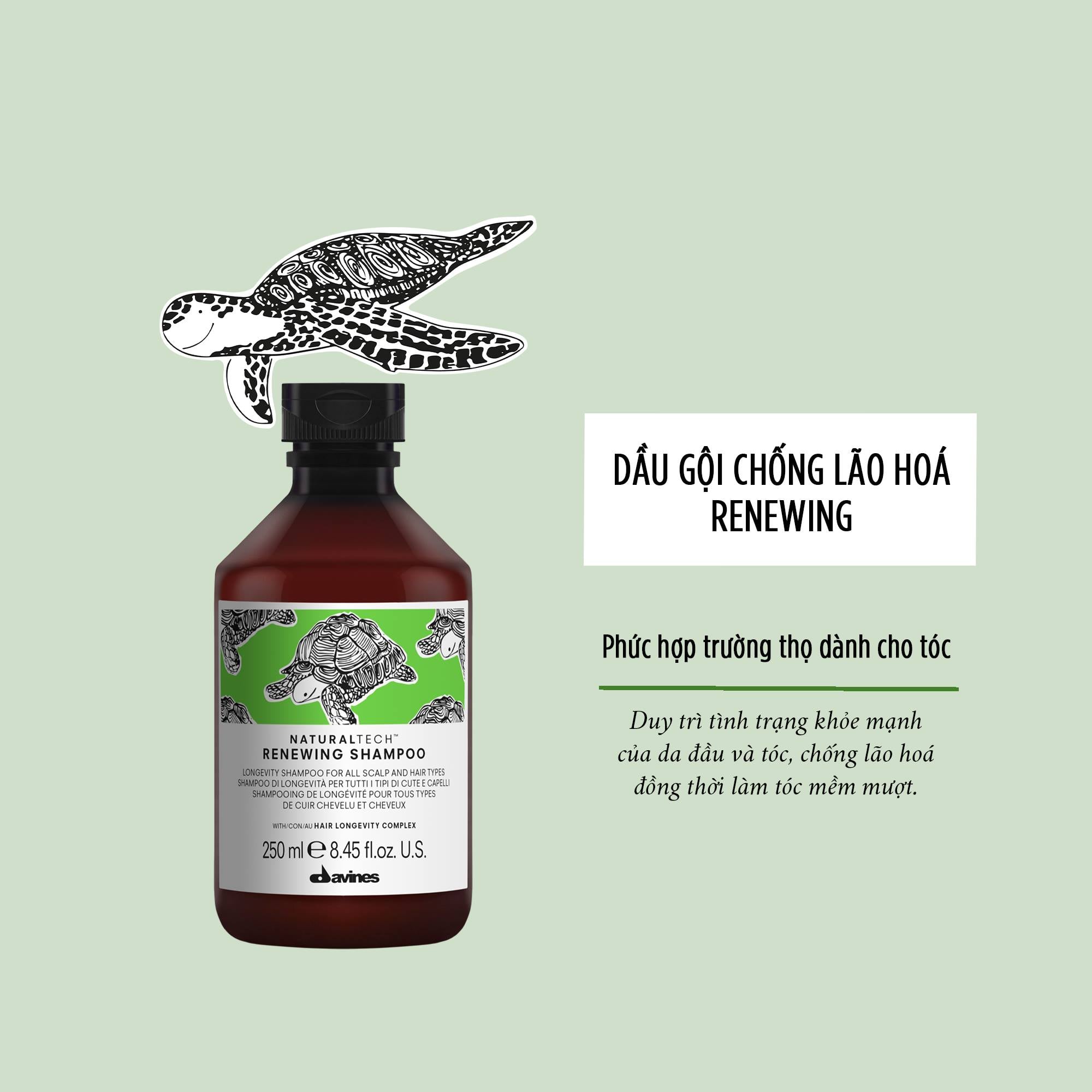 Dầu gội trường thọ Davines Renewing 