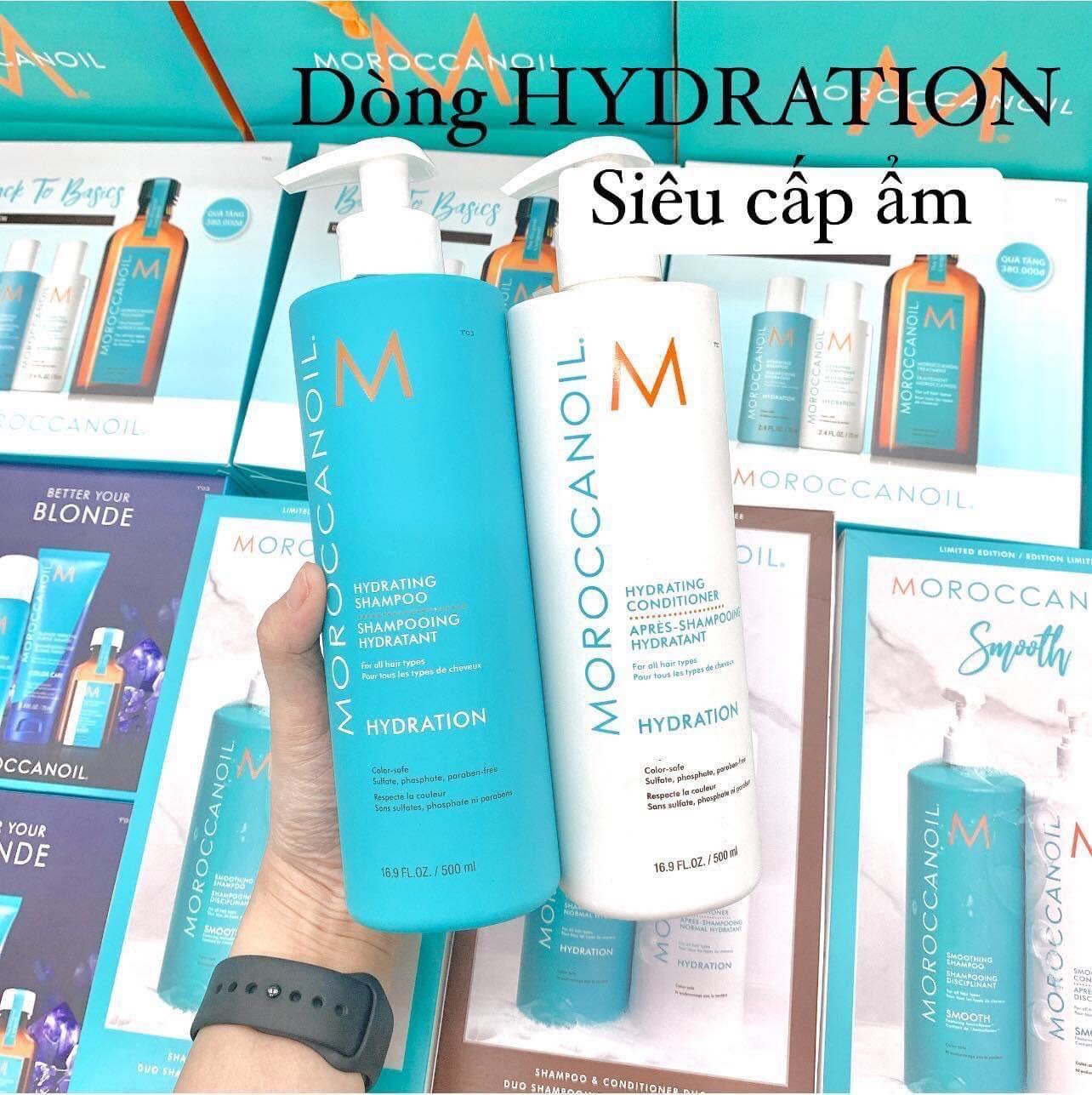 Dầu Gội Xả Moroccanoil Hydration Chính Hãng Đầy đủ Tem Nhãn