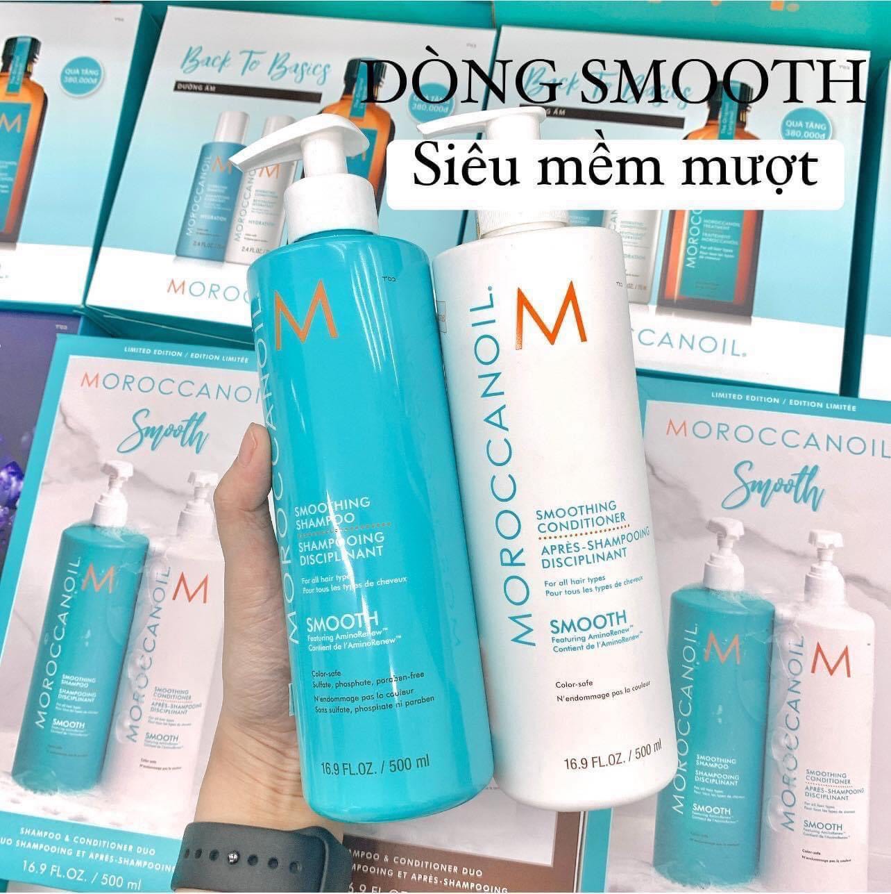 Dầu gội Moroccanoil Smooth 500ml tại Dầu Gội Cao Cấp