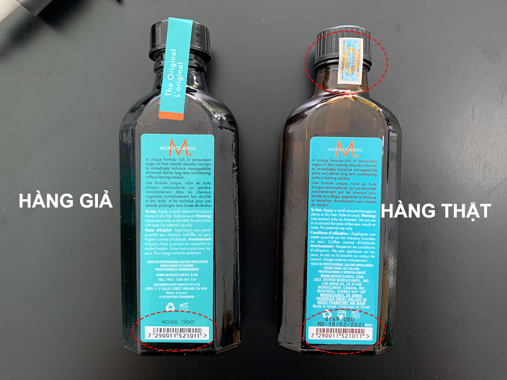 Cách Phân Biệt Tinh Dầu Moroccanoil Thật Giả