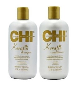 Dầu Gội Xả CHI Keratin Phục Hồi Tóc Hư Tổn 355ml/946ml