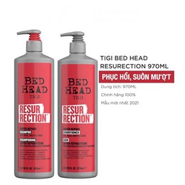 Cặp Dầu Gội TiGi Đỏ Phục Hồi Tóc Hư Tổn 400ml/970ml