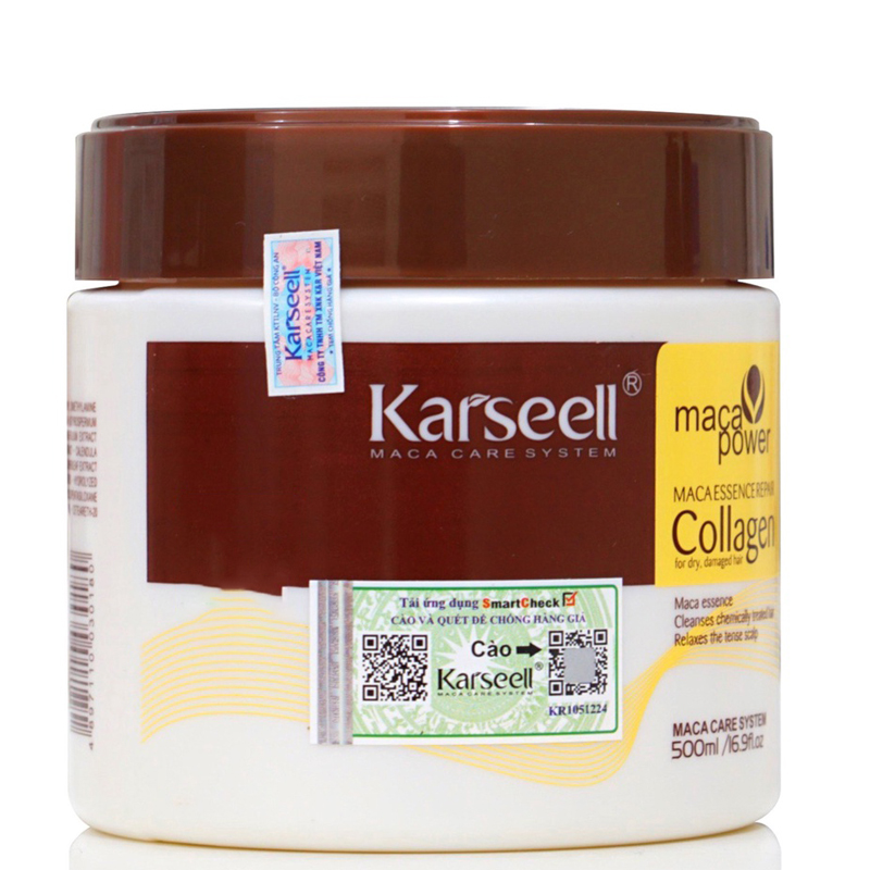 Hấp Dầu Karseell Collagen Maca Siêu Mềm Mượt 500ML