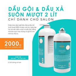 Dầu Gội Xả Moroccanoil Smooth Siêu Mềm Mượt 2000ML