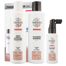 Bộ Dầu Gội Nioxin Số 3 Dành Cho Tóc Nhuộm, Thưa Mảnh Và Rụng Nhẹ 150ml/300ml