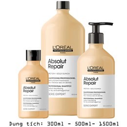 Dầu Gội Loreal Absolut Repair Phục Hồi Tóc Hư Tổn Chuyên Sâu