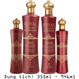 Dầu Gội Xả CHI Royal Dành Cho Tóc Khô Xơ Hư Tổn Chính Hãng