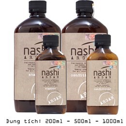 Cặp Dầu Gội Xả Nashi Argan Phục Hồi Tóc Hư Tổn