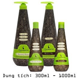 Cặp Dầu Gội Macadamia Trẻ Hóa Phục Hồi Tóc Hư Tổn 300ml/1000ml