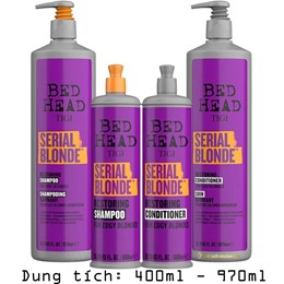 Dầu Gội Xả Tigi Bed Head Serial Blonde Dành Cho Tóc Tẩy