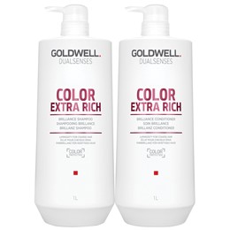 Dầu Gội Xả Goldwell Color Extra Rich Dưỡng Màu Tóc Nhuộm 1000ML