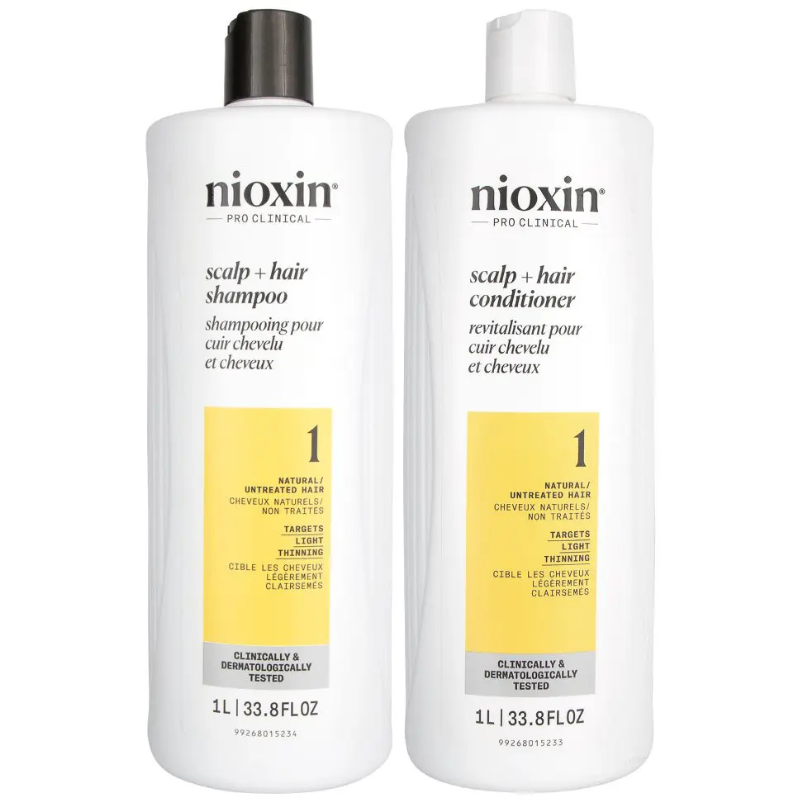 Cặp Dầu Gội Xả NIOXIN Số 1 Chống Rụng Tóc 1000ML