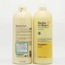 Dầu Gội Xả BIOTIN COLLAGEN VOUDIOTY Repair Phục Hồi Tóc Hư Tổn