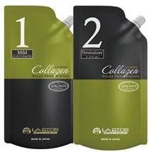 Thuốc Uốn - Duỗi Tóc Cao Cấp Siêu Bóng Mượt Labios Collagen 400ML